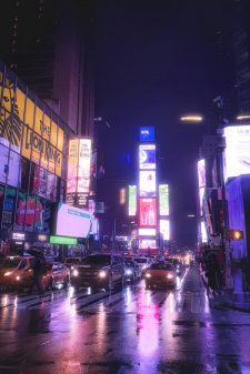 Times Square al estilo CyberPunk